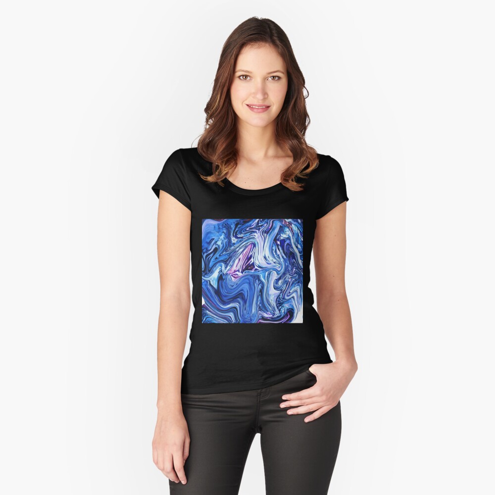 Item preview, Fitted Scoop T-Shirt designed and sold by OneDayArt.