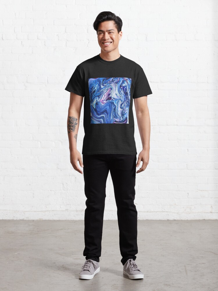 Alternate view of Ocean Swirls - Blue Planet Abstract Modern Art Classic T-Shirt