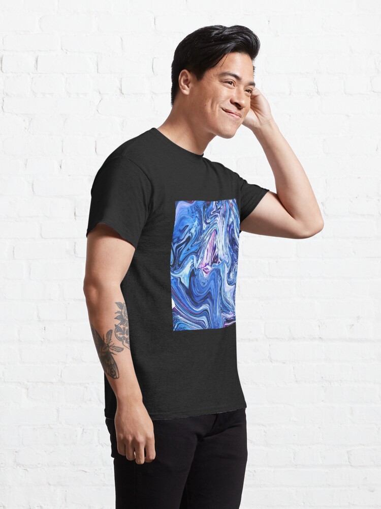 Alternate view of Ocean Swirls - Blue Planet Abstract Modern Art Classic T-Shirt