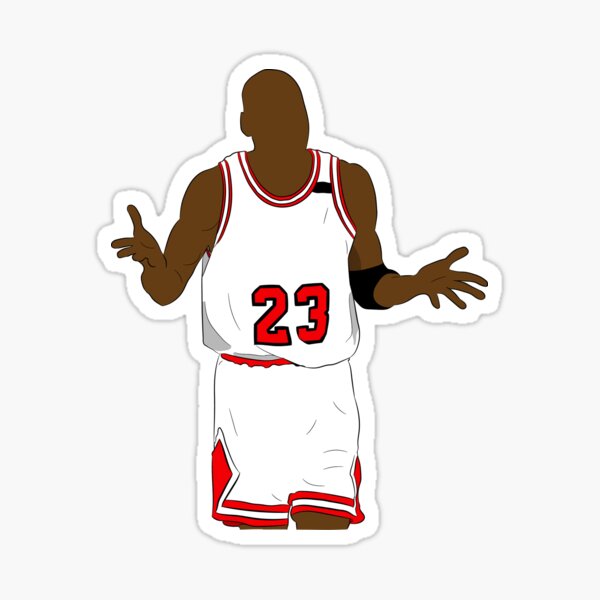 Michael Jordan Shrug Sticker