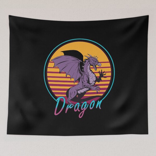 Item preview, Vintage Retro Neon 80s Dragon Gift Retrowave designed and sold by MintedFresh.