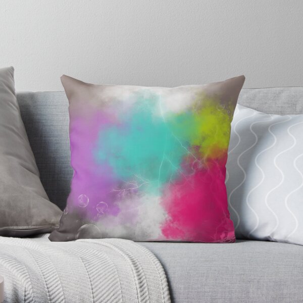 Abstract Clouds Throw Pillow