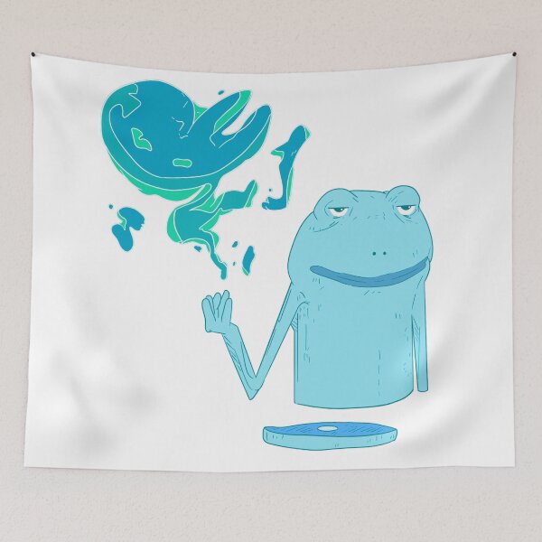 Item preview, Ribbit (azul) designed and sold by Will Henry.