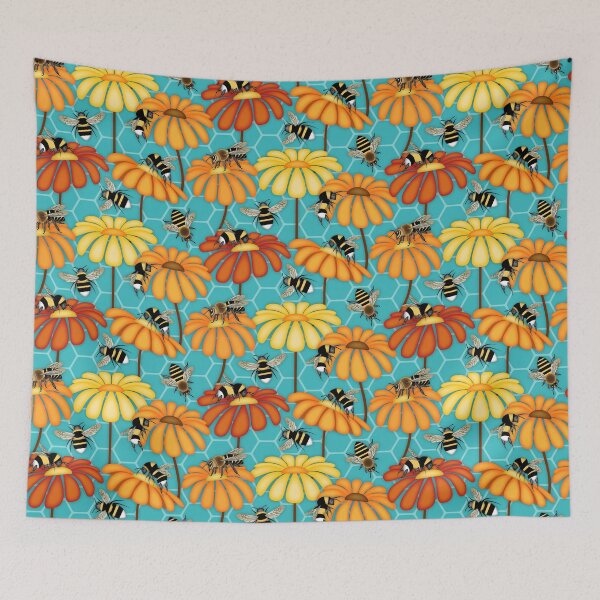 Item preview, Pollinating Bumblebees and Honeybees designed and sold by Elsy's Art.