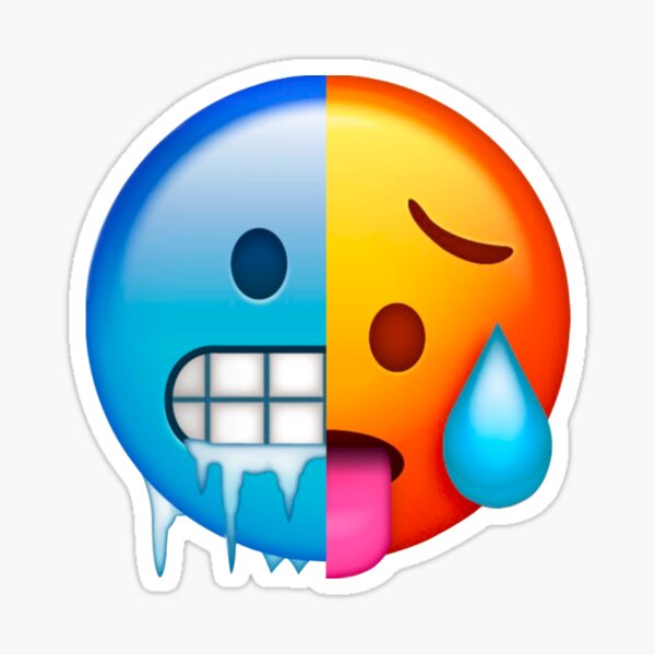 Cold Emoji Stickers Redbubble