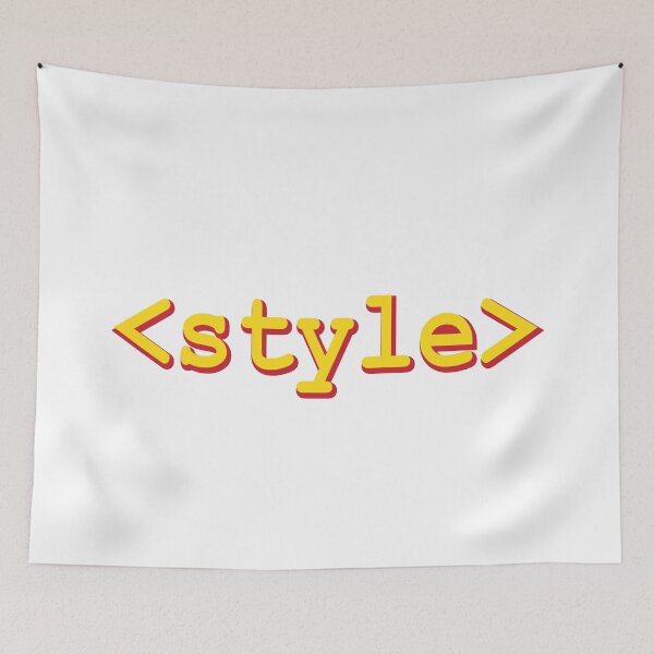 Item preview, HTML Style tag web designer developer designed and sold by alltheprints.