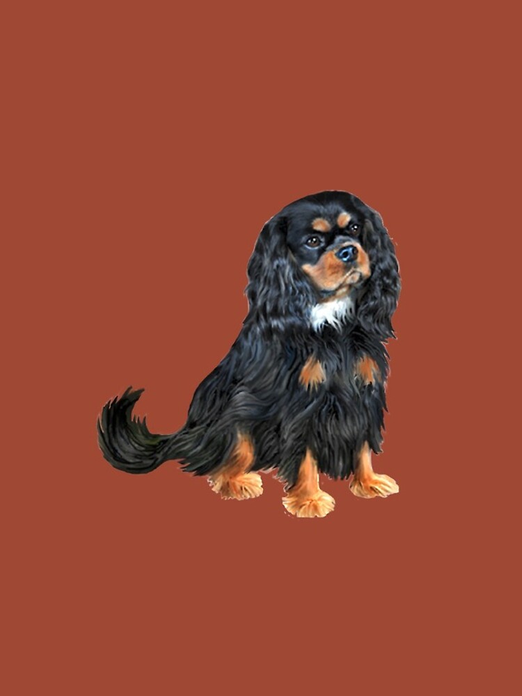 Cavalier King Charles Spaniel (black and tan) by JeanBFitzgerald