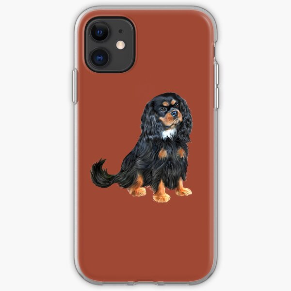 Cavalier King Charles Spaniel (black and tan) iPhone Soft Case