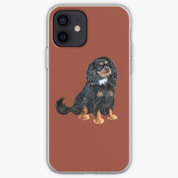 Cavalier King Charles Spaniel (black and tan) iPhone Soft Case