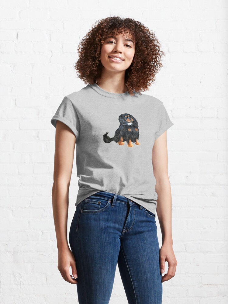 Alternate view of Cavalier King Charles Spaniel (black and tan) Classic T-Shirt