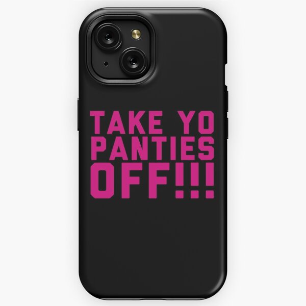 Black panties down iPhone Case by Indice