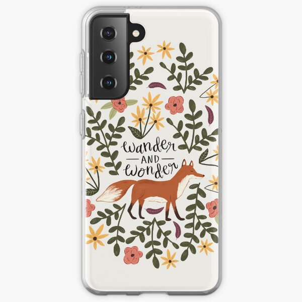 Fox and Florals - Wander and Wonder Samsung Galaxy Soft Case