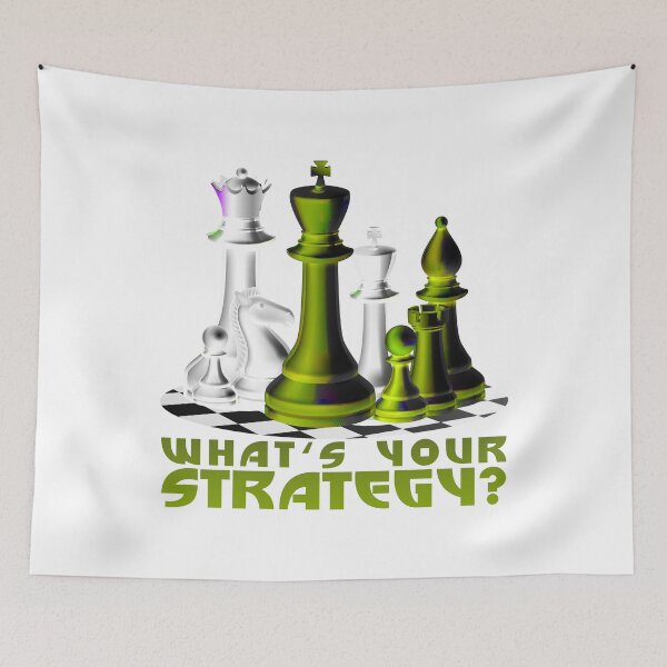 Item preview, Whats your strategy? Chess Checkmate Partner Chess designed and sold by onrcnoz.
