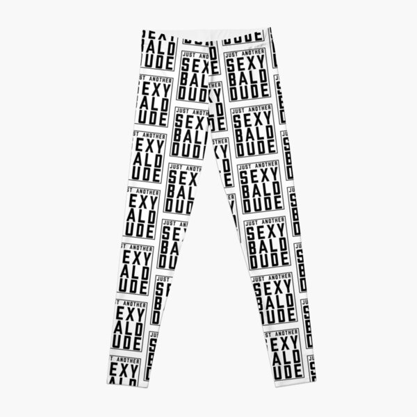 Funny Bald Leggings Redbubble - bald people are scary granny roblox