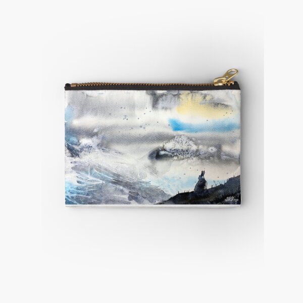 Item preview, Mountain Hare in Snowy Mountains - Watercolour designed and sold by Double Dutch Designs.
