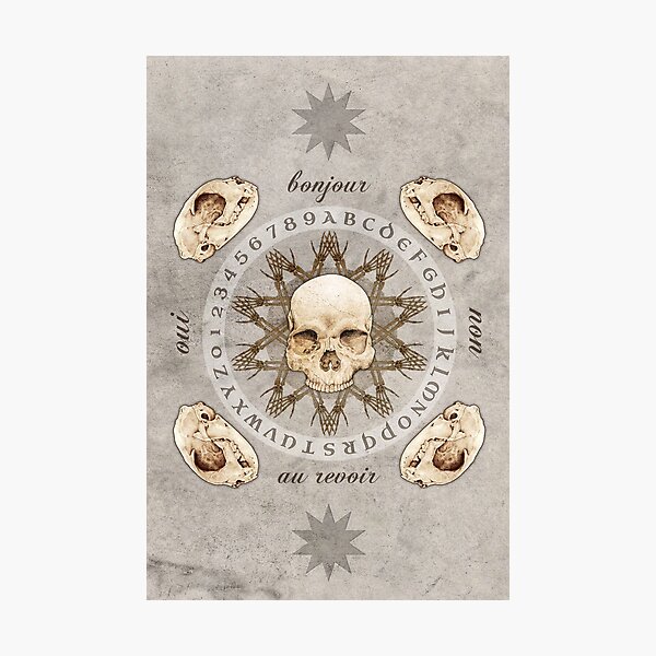 Ouija & Bones Photographic Print
