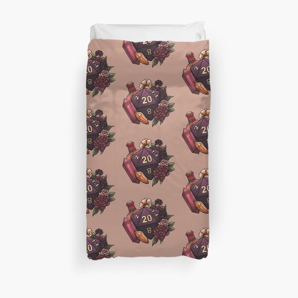 Sorcerer Class D20 - Tabletop Gaming Dice Duvet Cover