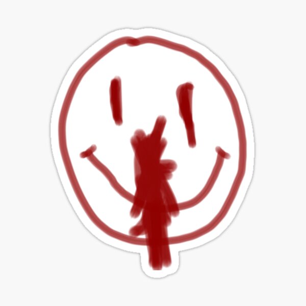 AHS style smiley, cult Sticker