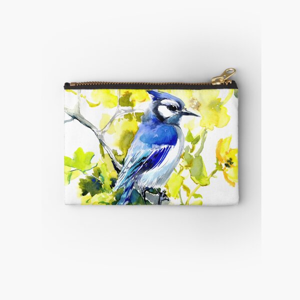 Item preview, Blue JAy and Yellow Flowers designed and sold by surenart.