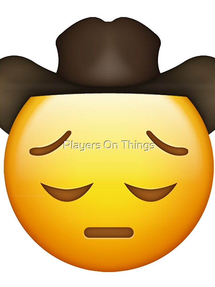 Under happy. Cowboy Emoji.