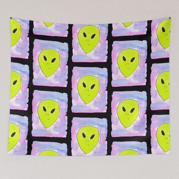 Item preview, Judgmental Alien Watercolor designed and sold by DorkRind.