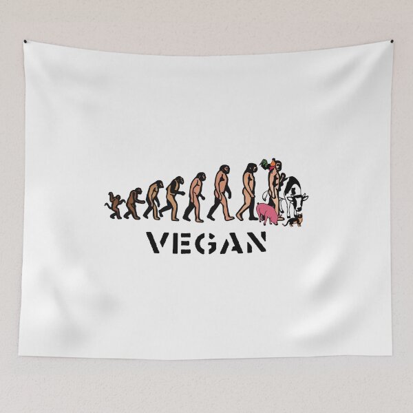 Item preview, Vegan Evolution Shirt designed and sold by Moritz Schwäble.