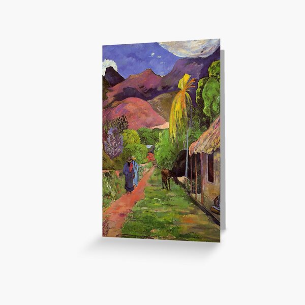 Vista previa del artículo con la obra «'Rue de Tahiti' - Paul Gauguin», diseñado y vendido por Cat Lady Designs.