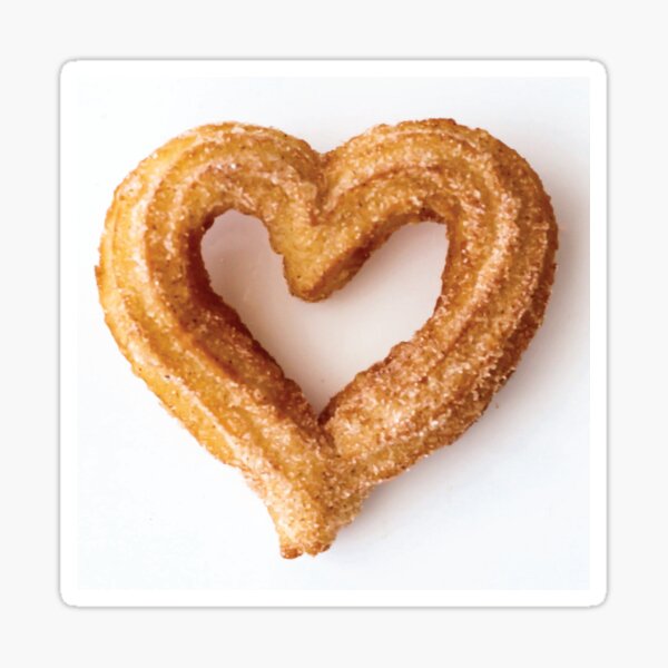 Churro Heart Sticker