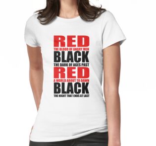 black red graphic tee