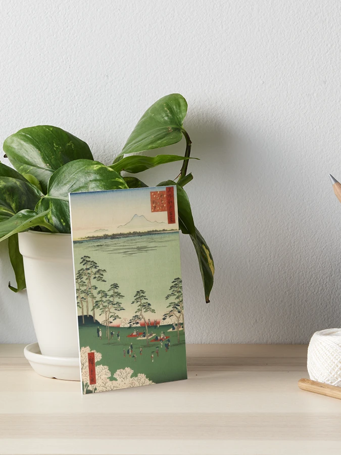 Spring Trees Mountain Ukiyo-e Japanese Art