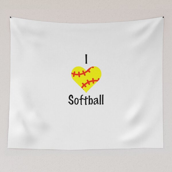 Item preview, Cute Softball Design  I Love   Baseball Gift Ideas For Her  Product designed and sold by stuch75.