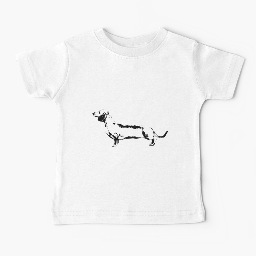 Dachshund Monogram Baby T-Shirt