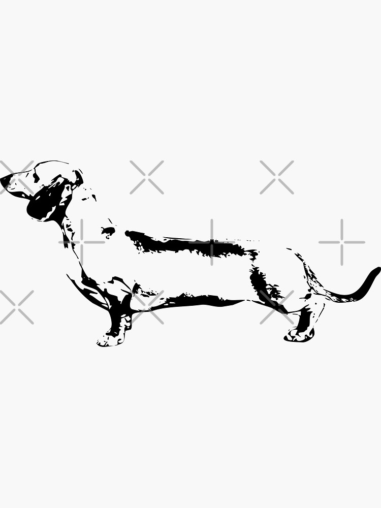 Dachshund Monogram by tribbledesign