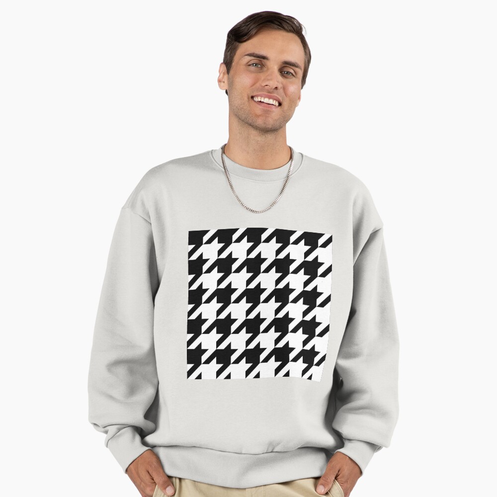 Black Large Houndstooth Sticker