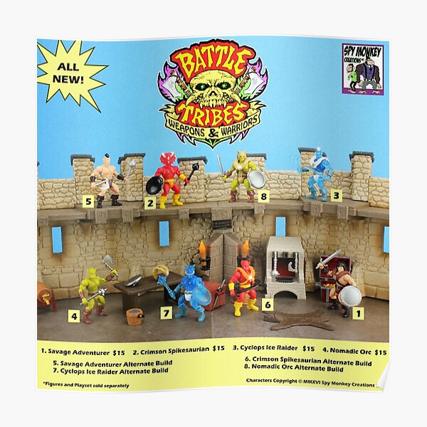 Battle Tribes Retro Catalog Poster