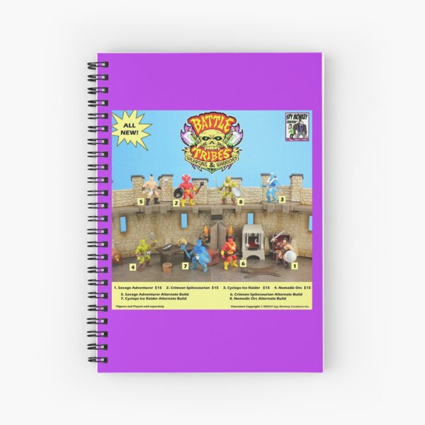Battle Tribes Retro Catalog Spiral Notebook
