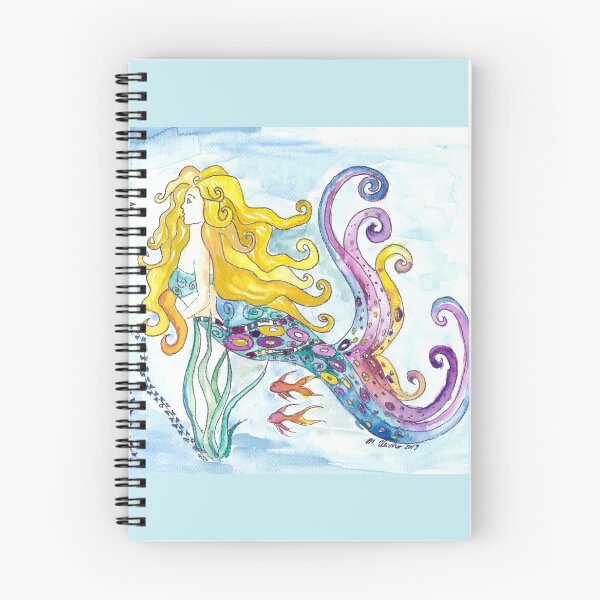 Item preview, Blonde mermaid mermaid enchants fish - Klimt inspired designed and sold by artshop77.