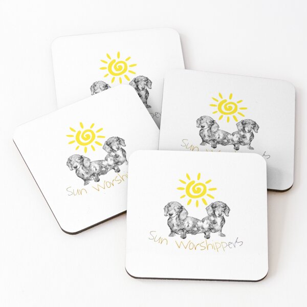 Item preview, Dachshunds Sun Worshippers designed and sold by tribbledesign.