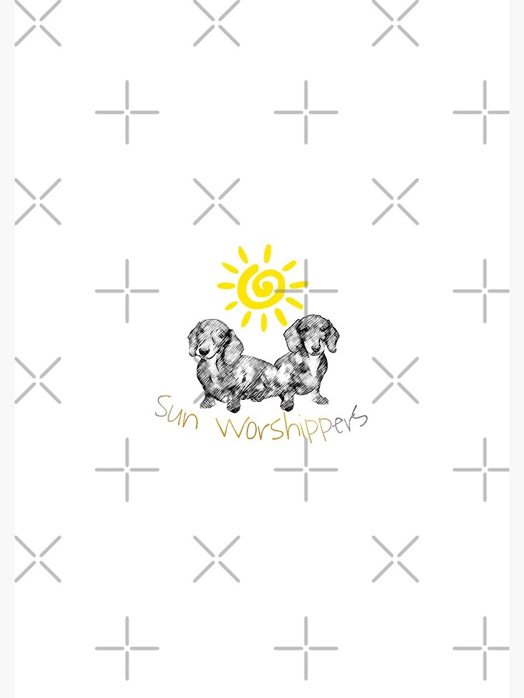 Dachshunds Sun Worshippers by tribbledesign