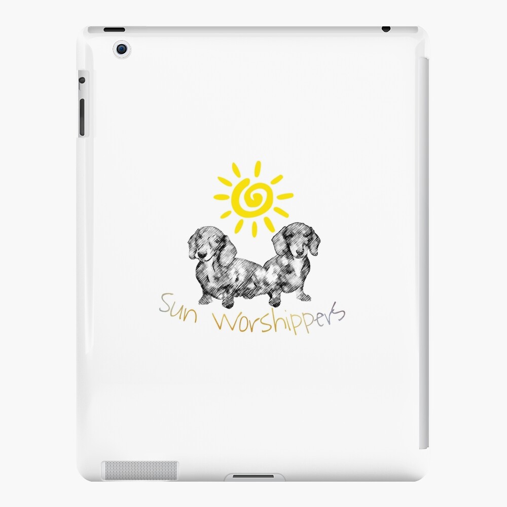 Dachshunds Sun Worshippers iPad Case & Skin