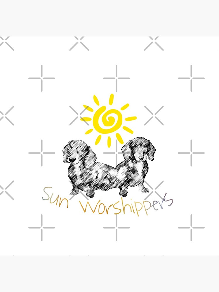 Dachshunds Sun Worshippers by tribbledesign