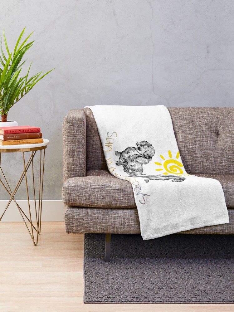 Alternate view of Dachshunds Sun Worshippers Throw Blanket