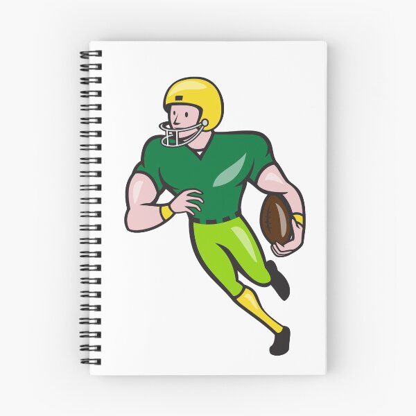 Item preview, American Football Receiver Running Isolated Cartoon designed and sold by patrimonio.