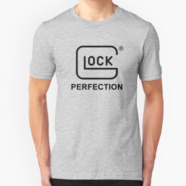 Logo Gun Firearm Slim Fit T-Shirt