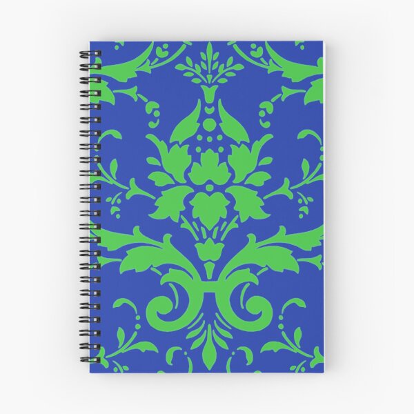Item preview, Elegant Vintage Blue Green Damask Pattern designed and sold by shabzdesigns.
