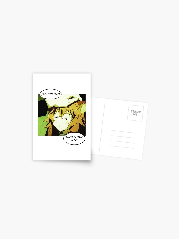 Anime Scared Face Surprise Test Raphtalia Meme Postcard for Sale