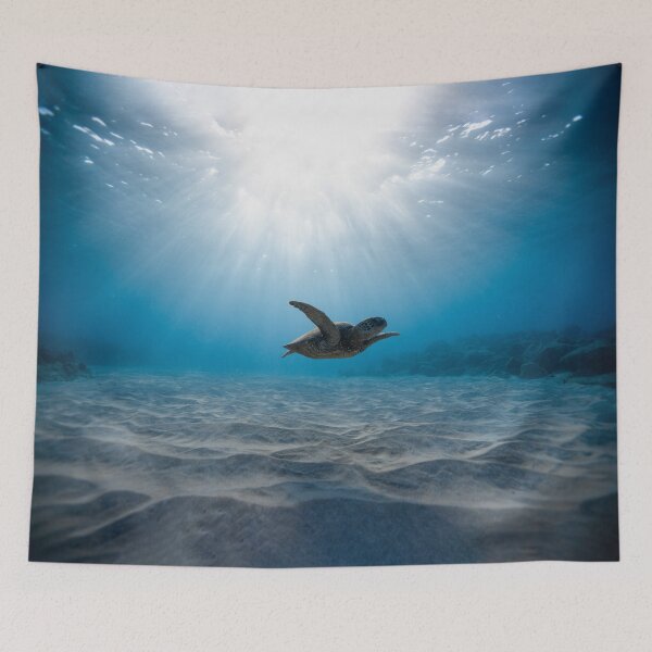 Item preview, Sea Turtle Swimming in Clear Blue Water designed and sold by steve-holt.