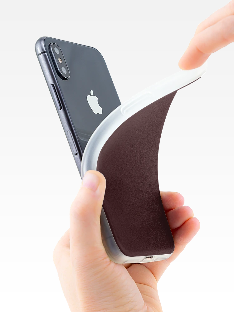 Thumbnail 4 of 5, iPhone Case, Solid Raisin designed and sold by rootzero.