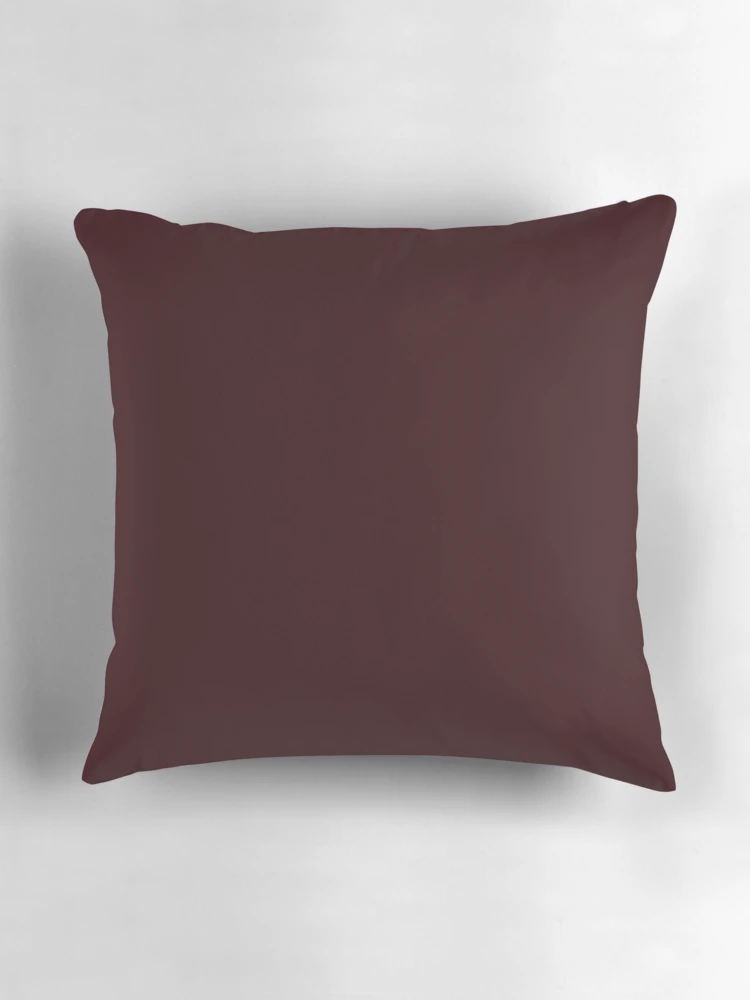 Thumbnail 3 of 4, Pillow, Solid Raisin designed and sold by rootzero.