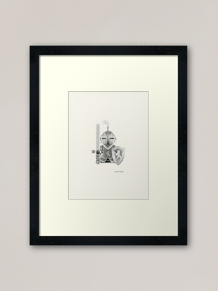 Alternate view of Medieval Warrior Framed Art Print